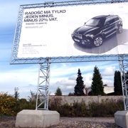 Rusztowania dla reklam wolnostojących